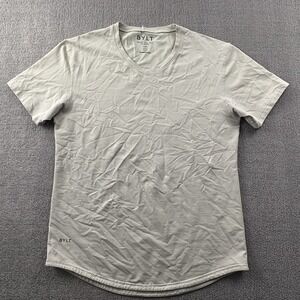 BYLT Basics Shirt Adult Large Tan Short Sleeve Active Athleisure Casual Men's